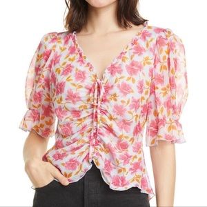 Cinq A Sept Kimberly Floral Top